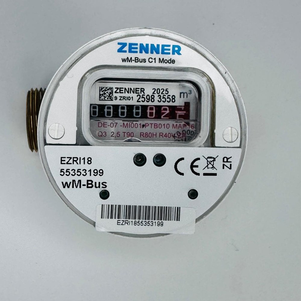 Zenner R80 ūdens skaitītājs ar wM-Bus tālnolases moduli